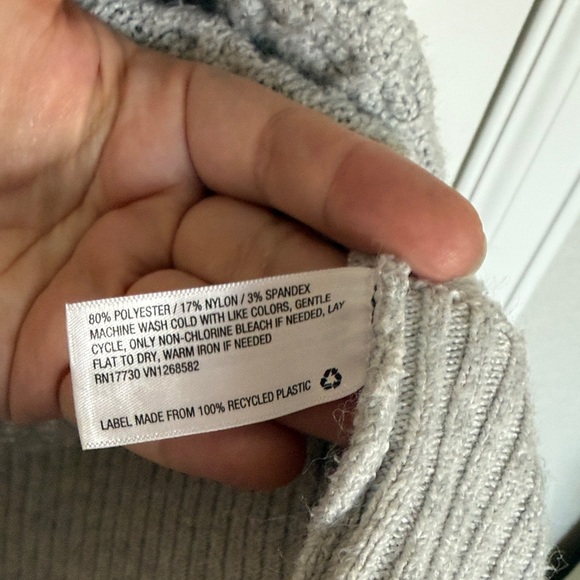 Universal Thread Light Gray Knit Cardigan, 3X - Picture 8 of 9